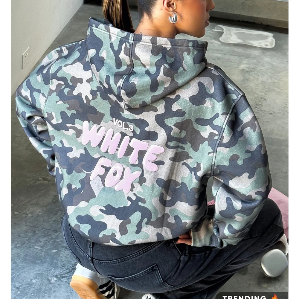 White Fox Boutique Camouflage Hoodie - Picture 3 of 3